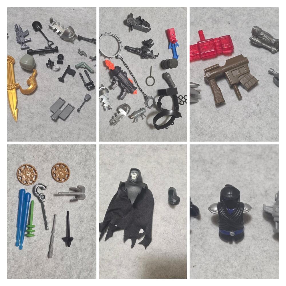 Miscellaneous action figure pieces